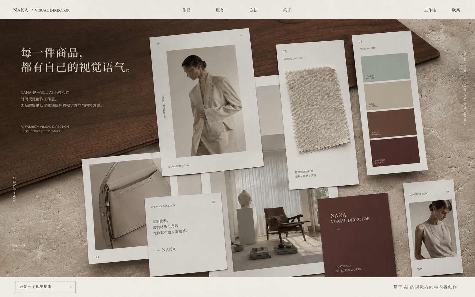 NANA 商品视觉方向工作台